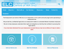 Tablet Screenshot of elcwa.org.au